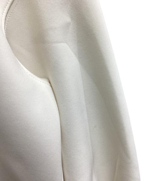 BLENHEIM（ブレンヘイム）BLENHEIM (ブレンヘイム) ボンディングノーカラージャケット / U132-002 アイボリー サイズ:Sの古着・服飾アイテム
