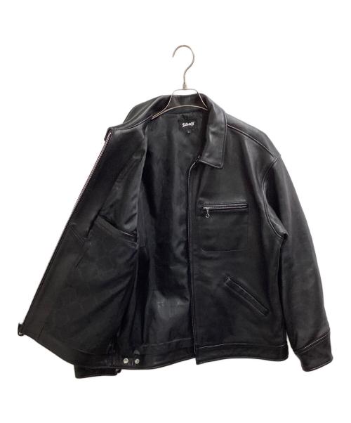 Schott（ショット）Schott (ショット) LEATHER TRACKER JACKET / 782-5950014 ブラック サイズ:Lの古着・服飾アイテム