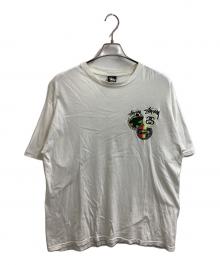 stussy（ステューシー）の古着「SURFMAN FOR JAH IRIE TEE」｜ホワイト