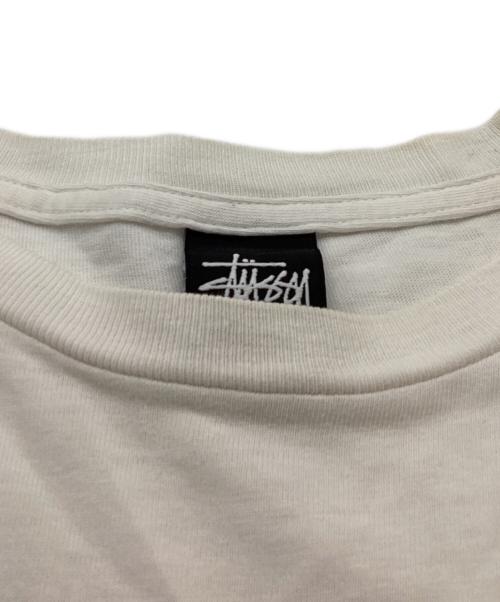 stussy（ステューシー）stussy (ステューシー) SURFMAN FOR JAH IRIE TEE ホワイト サイズ:Lの古着・服飾アイテム
