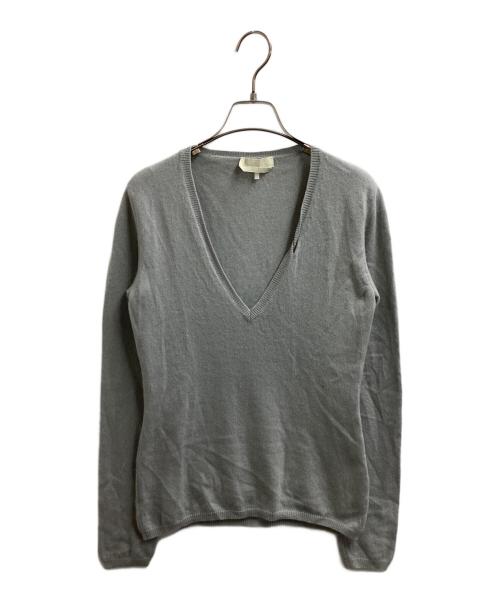 'S Max Mara（エスマックスマーラ）'S Max Mara (エスマックスマーラ) カシミヤVネックニット / 936603730000 ライトグレー サイズ:Mの古着・服飾アイテム