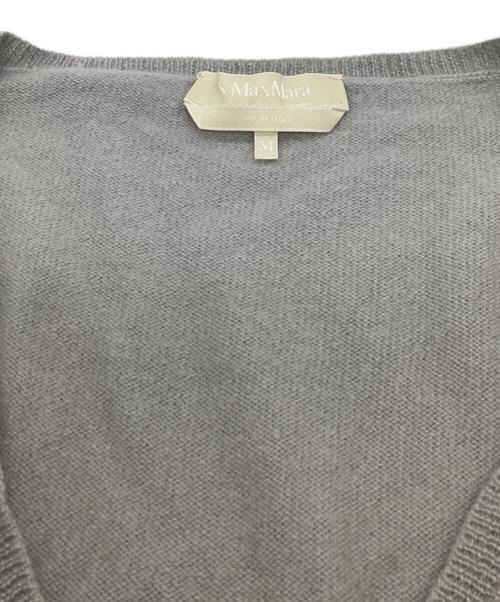 'S Max Mara（エスマックスマーラ）'S Max Mara (エスマックスマーラ) カシミヤVネックニット / 936603730000 ライトグレー サイズ:Mの古着・服飾アイテム