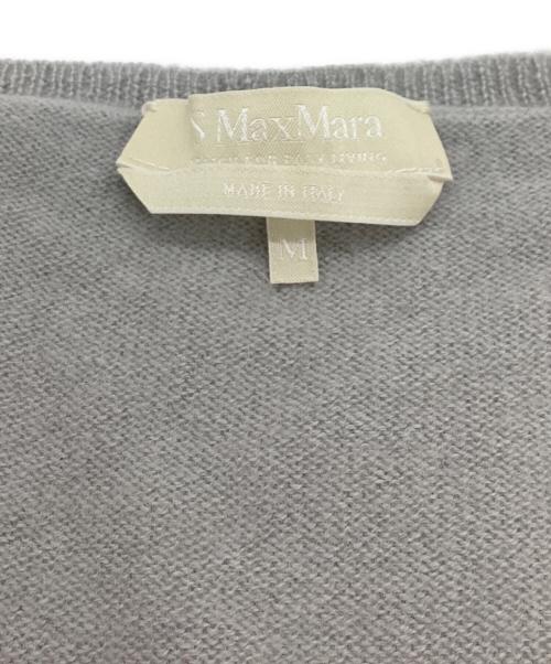 'S Max Mara（エスマックスマーラ）'S Max Mara (エスマックスマーラ) カシミヤVネックニット / 936603730000 ライトグレー サイズ:Mの古着・服飾アイテム