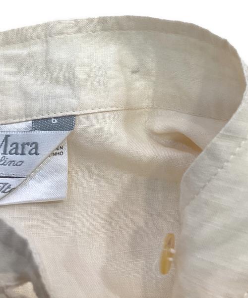 MaxMara（マックスマーラ）MaxMara (マックスマーラ) リネン半袖ワンピース ベージュ サイズ:36の古着・服飾アイテム