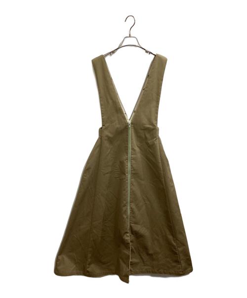 Ameri（アメリ）AMERI (アメリ) UNIVERSAL OVERALL (ユニバーサルオーバーオール) JUMPER SKIRT ベージュ サイズ:Mの古着・服飾アイテム