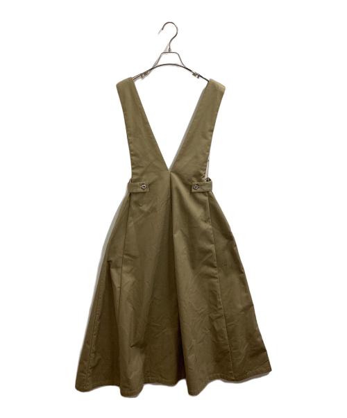 Ameri（アメリ）AMERI (アメリ) UNIVERSAL OVERALL (ユニバーサルオーバーオール) JUMPER SKIRT ベージュ サイズ:Mの古着・服飾アイテム