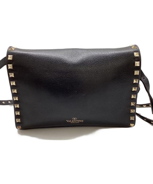 VALENTINO（ヴァレンティノ）VALENTINO (ヴァレンティノ) ロックスタッズスモールクロスボディ ショルダーバッグ　/　7W2B0181VSF 0NO ブラックの古着・服飾アイテム