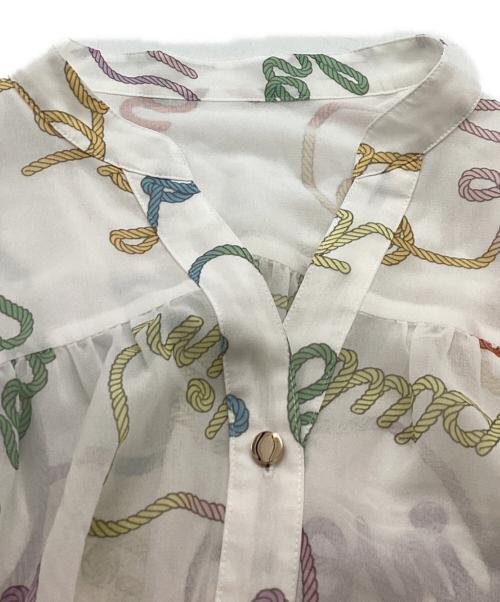 Diagram（ダイアグラム）Diagram (ダイアグラム) ロープロゴプリントワンピース / 0324231049 ホワイト サイズ:36の古着・服飾アイテム