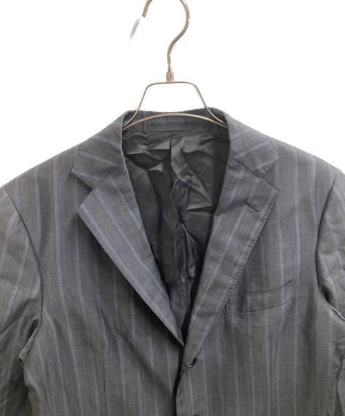 CARUSO（カルーゾ）CARUSO (カルーゾ) ウールモヘヤテーラードジャケット グレー サイズ:50の古着・服飾アイテム