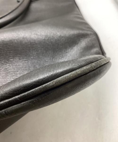 BURBERRY（バーバリー）BURBERRY (バーバリー) レザートートバッグ ブラックの古着・服飾アイテム