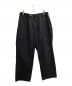 Graphpaperグラフペーパー）の古着「Solotex Twill Wide Chef Pants　/　GM241-40295B」｜ブラック
