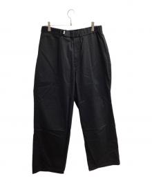 Graphpaper（グラフペーパー）の古着「Solotex Twill Wide Chef Pants　/　GM241-40295B」｜ブラック