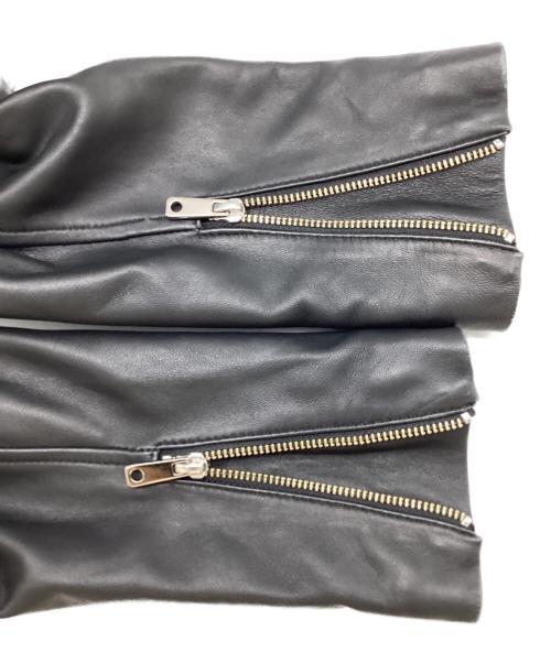 UNITED TOKYO（ユナイテッドトーキョー）UNITED TOKYO (ユナイテッドトーキョー) Lamb Leather Double Riders Jacket / MADE IN JAPAN / 507352003 ブラック サイズ:1の古着・服飾アイテム