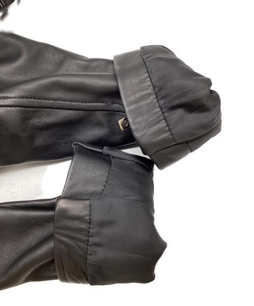 UNITED TOKYO（ユナイテッドトーキョー）UNITED TOKYO (ユナイテッドトーキョー) Lamb Leather Double Riders Jacket / MADE IN JAPAN / 507352003 ブラック サイズ:1の古着・服飾アイテム