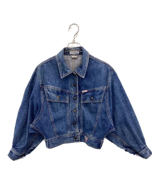 GEORGES MARCIANO for GUESS（ジョージズ・マルシアーノ フォー ゲス）GEORGES MARCIANO for GUESS (ジョージズ・マルシアーノ フォー ゲス) 80s-90s DENIM JACKET / MADE IN USA ブルー サイズ:Sの古着・服飾アイテム