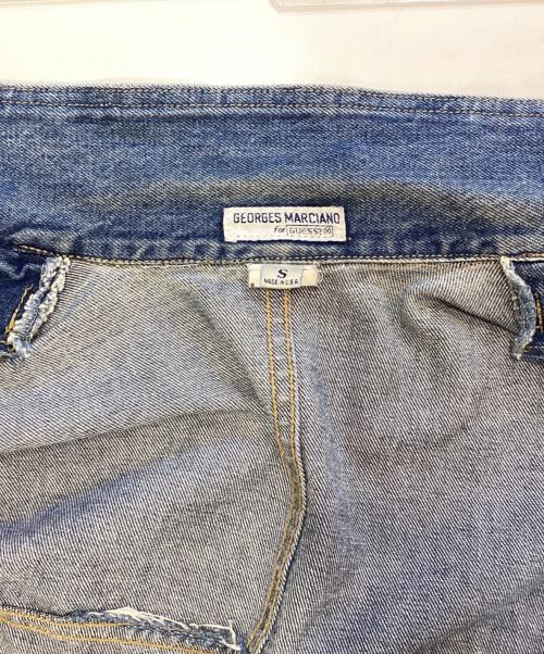 GEORGES MARCIANO for GUESS（ジョージズ・マルシアーノ フォー ゲス）GEORGES MARCIANO for GUESS (ジョージズ・マルシアーノ フォー ゲス) 80s-90s DENIM JACKET / MADE IN USA ブルー サイズ:Sの古着・服飾アイテム