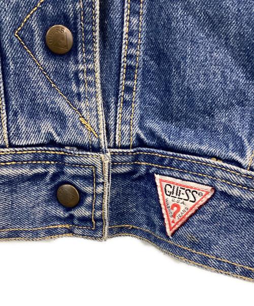 GEORGES MARCIANO for GUESS（ジョージズ・マルシアーノ フォー ゲス）GEORGES MARCIANO for GUESS (ジョージズ・マルシアーノ フォー ゲス) 80s-90s DENIM JACKET / MADE IN USA ブルー サイズ:Sの古着・服飾アイテム