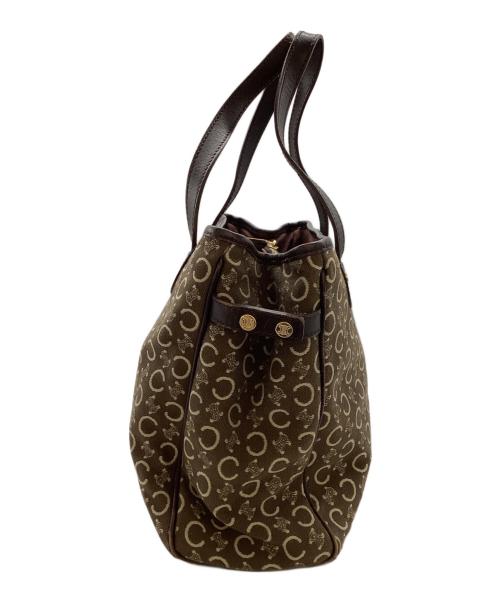 CELINE（セリーヌ）CELINE (セリーヌ) Cマカダム柄ハンドバッグ / イタリア製 ブラウンの古着・服飾アイテム