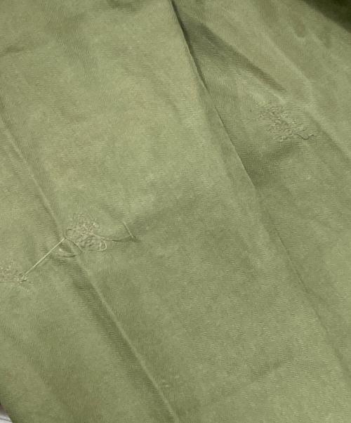 USED（ユーズド）USED (ユーズド) デンマーク軍 ヘリンボーンツイルカーゴパンツ グリーン サイズ:不明の古着・服飾アイテム