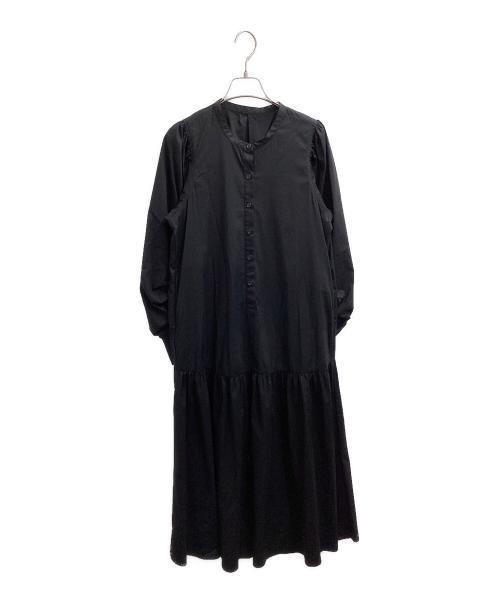 CADUNE（カデュネ）CADUNE (カデュネ) 袖シャーリングワンピース ブラック サイズ:36の古着・服飾アイテム