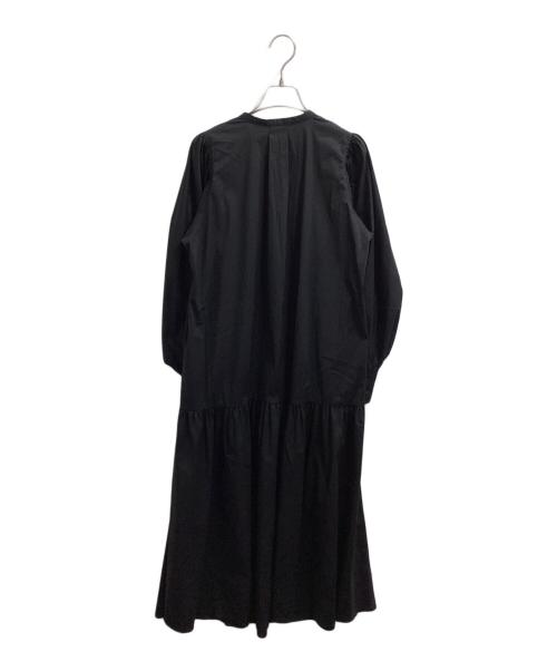 CADUNE（カデュネ）CADUNE (カデュネ) 袖シャーリングワンピース ブラック サイズ:36の古着・服飾アイテム