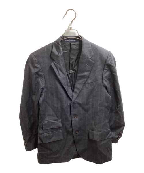 POLO RALPH LAUREN（ポロ・ラルフローレン）POLO RALPH LAUREN (ポロ・ラルフローレン) ストライプ2Bセットアップ / イタリア製 グレー サイズ:A5の古着・服飾アイテム