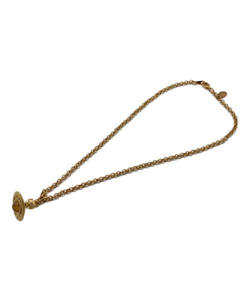 Vivienne Westwood（ヴィヴィアンウエストウッド）Vivienne Westwood (ヴィヴィアンウエストウッド) オーブネックレス ゴールドの古着・服飾アイテム