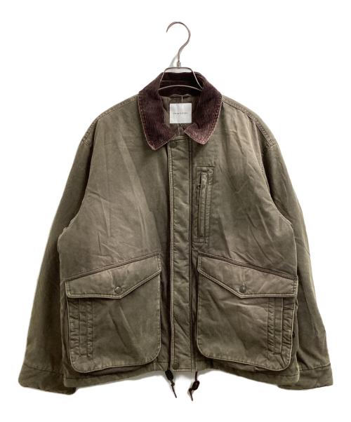 FREAK'S STORE（フリークスストア）FREAK'S STORE (フリークスストア) 襟コーデュロイ コットンナイロンブルゾン/ 243-1595 オリーブ サイズ:Sの古着・服飾アイテム