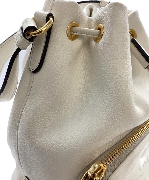 PRADA（プラダ）PRADA (プラダ) デュエットバケット レザーハンドバッグ ホワイトの古着・服飾アイテム