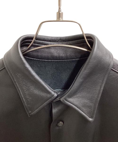 Cale（カル）Cale (カル) LAMB LEATHER SHIRT JACKET ブラック サイズ:4の古着・服飾アイテム