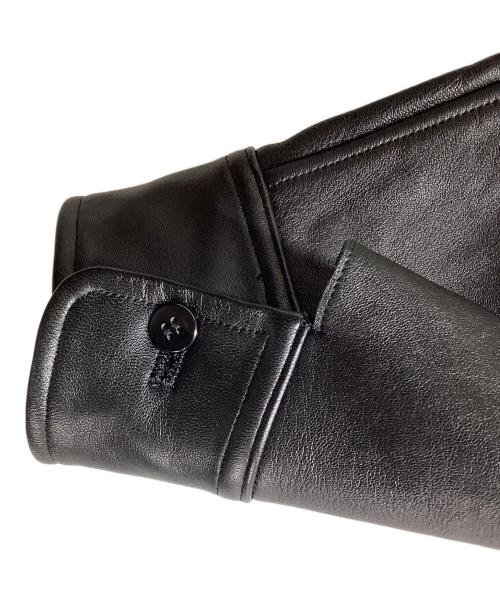 Cale（カル）Cale (カル) LAMB LEATHER SHIRT JACKET ブラック サイズ:4の古着・服飾アイテム
