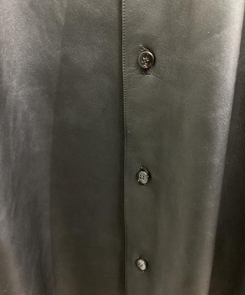 Cale（カル）Cale (カル) LAMB LEATHER SHIRT JACKET ブラック サイズ:4の古着・服飾アイテム