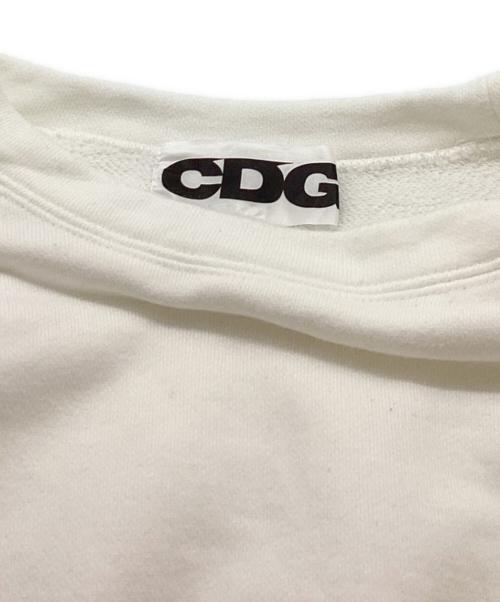 CDG（シーディージー）CDG (シーディージー) OVERSIZED SWEATSHIRT / SZ-T055 / AD2023 ホワイト サイズ:Mの古着・服飾アイテム