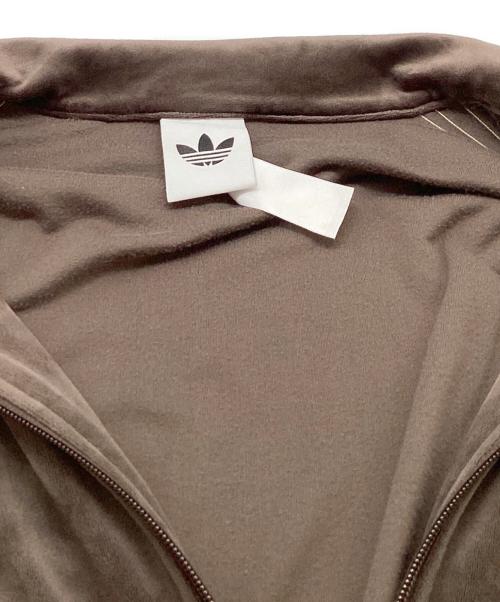 adidas（アディダス）adidas (アディダス) ファイヤーバード トラックトップ ベロア ブラウン サイズ:Lの古着・服飾アイテム