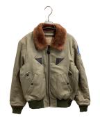 AVIREXアヴィレックス）の古着「TYPE B-15A CUSTOM フライトジャケット」｜オリーブ