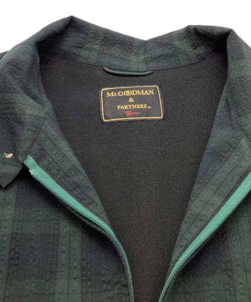 MR GOODMAN（ミスターグッドマン）MR GOODMAN　 (ミスターグッドマン) COOLMAX SUCKER JACKET / クールマックス シアサッカー ジャケット グリーン サイズ:XLの古着・服飾アイテム