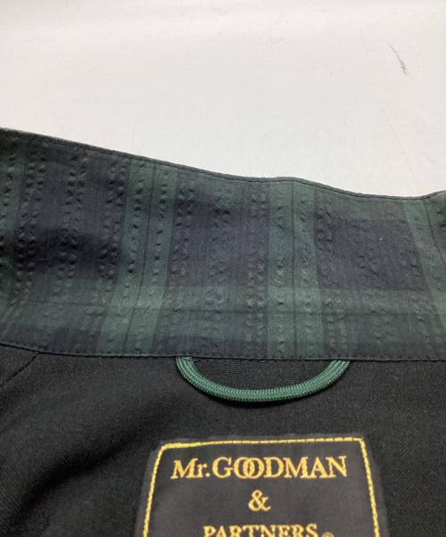 MR GOODMAN（ミスターグッドマン）MR GOODMAN　 (ミスターグッドマン) COOLMAX SUCKER JACKET / クールマックス シアサッカー ジャケット グリーン サイズ:XLの古着・服飾アイテム