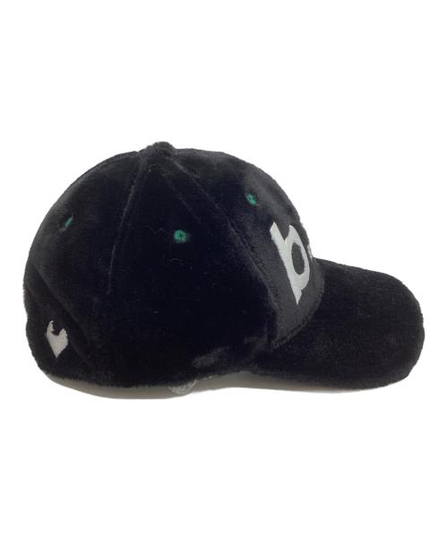 b.Eautiful（ビービューティフル）b.Eautiful (ビービューティフル) b.E Hat / ベロアキャップ ブラックの古着・服飾アイテム