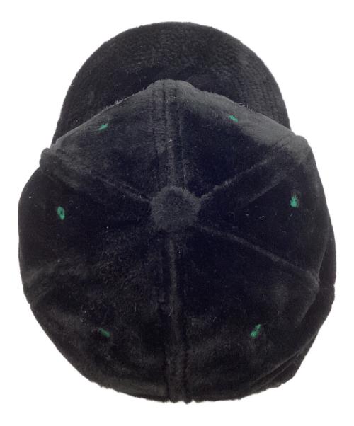 b.Eautiful（ビービューティフル）b.Eautiful (ビービューティフル) b.E Hat / ベロアキャップ ブラックの古着・服飾アイテム