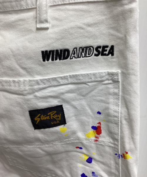 WIND AND SEA（ウィンダンシー）WIND AND SEA (ウィンダンシー) DAIKI FUKUOKA ペインターパンツ ホワイト サイズ:Mの古着・服飾アイテム