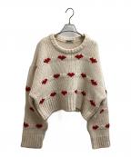 NKNITンニット）の古着「HEART Pattern Knit」｜アイボリー