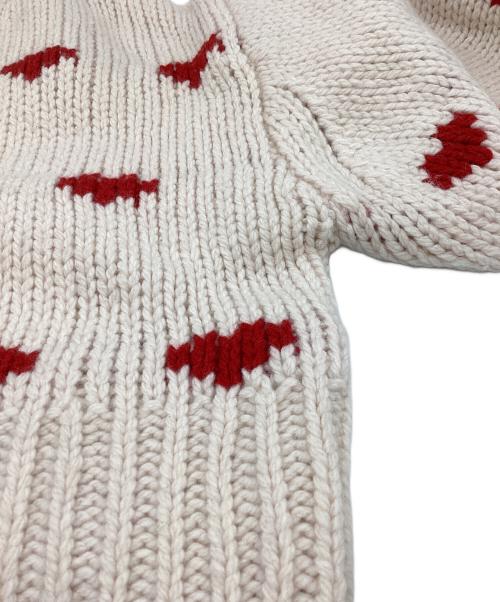 NKNIT（ンニット）NKNIT (ンニット) HEART Pattern Knit アイボリー サイズ:表記無しの古着・服飾アイテム