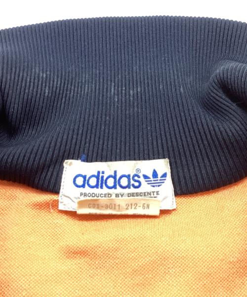 adidas（アディダス）adidas (アディダス) トラックジャケット　/　ADS-4F　/　デサント社製 80s オレンジ サイズ:4の古着・服飾アイテム