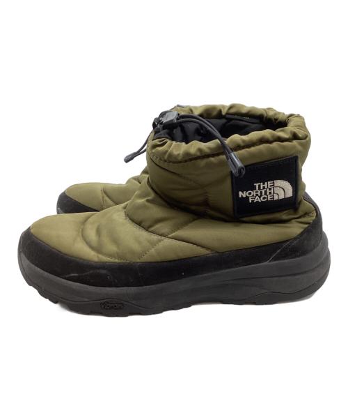 THE NORTH FACE（ザ ノース フェイス）THE NORTH FACE (ザ ノース フェイス) Nuptse Bootie WP Logo Short　/　NF52076 オリーブ サイズ:27cmの古着・服飾アイテム