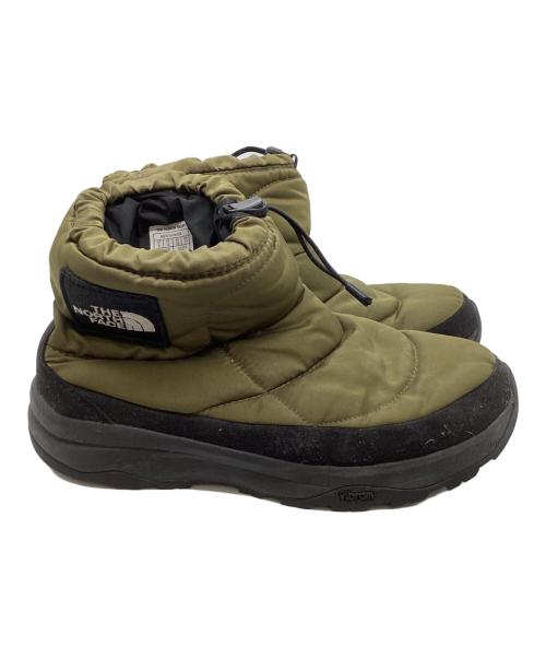 THE NORTH FACE（ザ ノース フェイス）THE NORTH FACE (ザ ノース フェイス) Nuptse Bootie WP Logo Short　/　NF52076 オリーブ サイズ:27cmの古着・服飾アイテム