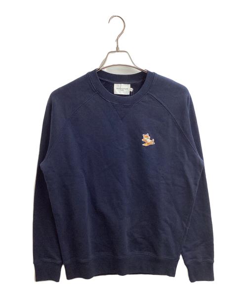 maison kitsune（メゾンキツネ）MAISON KITSUNE (メゾンキツネ) CHILLAX FOX PATCH CLASSIC SWEATSHIRT ネイビー サイズ:Mの古着・服飾アイテム
