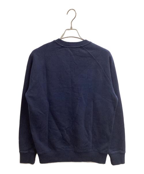 maison kitsune（メゾンキツネ）MAISON KITSUNE (メゾンキツネ) CHILLAX FOX PATCH CLASSIC SWEATSHIRT ネイビー サイズ:Mの古着・服飾アイテム