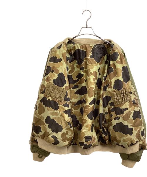 Columbia（コロンビア）Columbia (コロンビア) ダックハンターカモ リバーシブルジャケット オリーブ サイズ:Lの古着・服飾アイテム