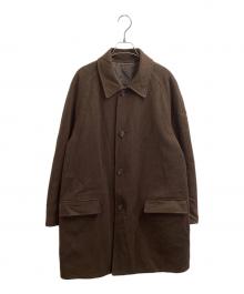 HUGO BOSS（ヒューゴ ボス）の古着「リバーシブルステンカラーコート」｜ブラウン