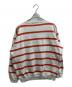 POLO RALPH LAUREN (ポロ・ラルフローレン) ボーダークルーネックスウェット ホワイト×オレンジ サイズ:L：6000円